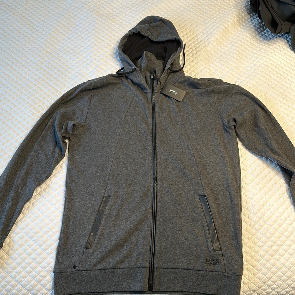 Hugo Boss Mens Zip Up Hoodie